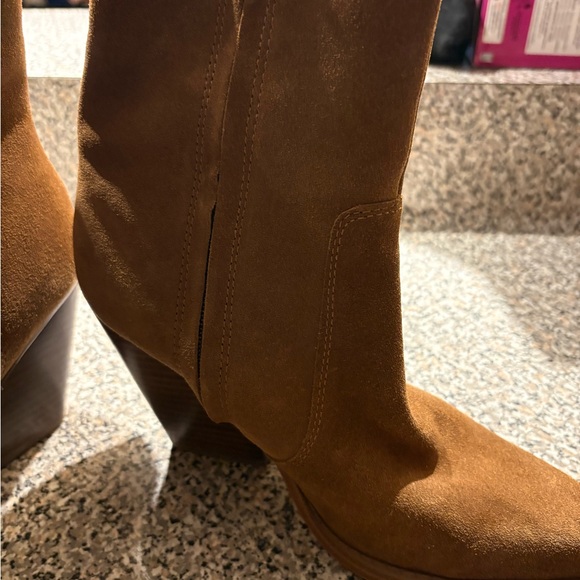 Nine West Suede Western block bootie heel - Picture 6 of 8